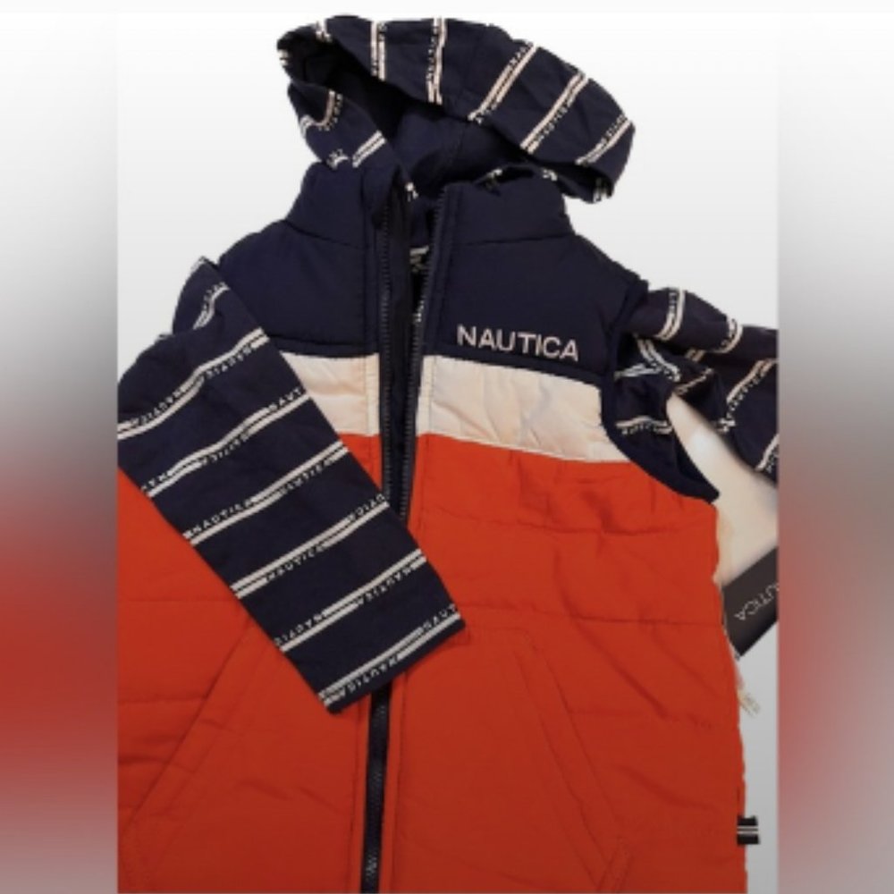 NWT Nautica NWT Toddler Puffer Vest & Long Sleeve Hoodie Tee Set Sz 24M